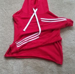 Red love Hoodie (crop)